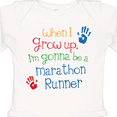 thumbnail image 4 of Inktastic Marathon Runner Future Boys or Girls Long Sleeve Baby Bodysuit, 4 of 5