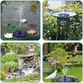 thumbnail image 4 of Fuente solar para exteriores de 1,5 W - Fuente solar para exteriores mejorada 2023 - con 6 efectos - Bomba solar para jardín al aire libre, baño para pájaros, estanque, contenedor de peces, 4 of 5
