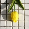 thumbnail image 2 of VINOIC Artificial Flowers Bulk Clearance! Fake Flowers in Vase Mini Tulip Artificial Flowers, Realistic Fake Tulips for Vase Wedding And Home Decor (8 Colors) Yellow, 2 of 5