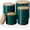 Jade, variant on Kitchen Canisters Ceramic Food Storage Jar Set, Stackable Containers with Airtight Seal Wooden Lid for Serving Ground Coffee, Tea, Herbs, Grains, Sugar, Salt - Set of 4 (Jade)