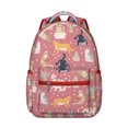 thumbnail image 1 of Minimalist Cat Design Student School Backpack with Geometric Cat Pattern Artistic Abstract Cat Print Design Book Bag, 1 of 6