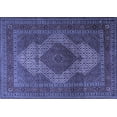 thumbnail image 1 of Ahgly Company Indoor Rectangle Persian Blue Traditional Area Rugs, 7' x 9', 1 of 4