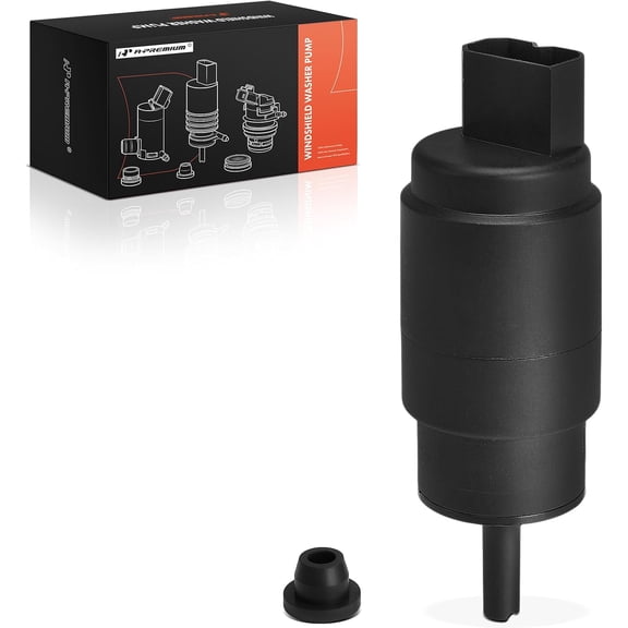 A-Premium Windshield Washer Pump Compatible with BMW 328i, 323i, 318i, 318is, 328i, 328xi, 325i, 325xi, 330i, 330xi, 320i, 325Ci, 323Ci, 328Ci, 330Ci, M3, X5, 530i, 540i, 525i, 528i, 535i xDrive
