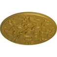 thumbnail image 3 of 31 1/4"OD x 2 1/4"P Baile Ceiling Medallion (Fits Canopies up to 6"), Hand-Painted Pharaohs Gold, 3 of 6