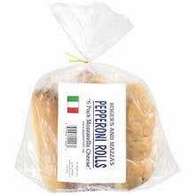 Rogers & Mazza's Ready-to-Eat Mozzarella Cheese Pepperoni Rolls, Sweet Bread, 6 Count, 3 oz Each