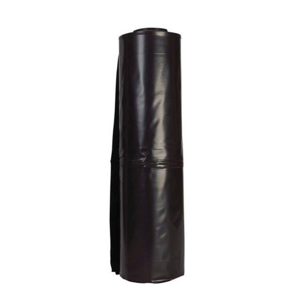Film-Gard Polyethylene 6 Mil Sheeting Poly Film, Black, 8' x 100'
