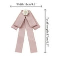 thumbnail image 2 of DARING DIVA Women's Ribbon Bow Rhinestone Pre-Tied Bow Ties Pink, 2 of 5
