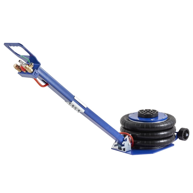KFFKFF Pneumatic Jack, 3 Ton/6600 lbs Triple Bag Air Jack, Equipped with Six Steel Pipes, Elevates up to 17.7", Swift 3-5 s Lifting Airbag Jack, Comes with Extendable Long Handles for Automobiles,