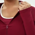 thumbnail image 3 of Uootdi Workout Sets for Women Lightweight Full Zip Running Track Jacket Workout Slim Gift Fit Yoga Sportwear with Thumb Holes, 3 of 9