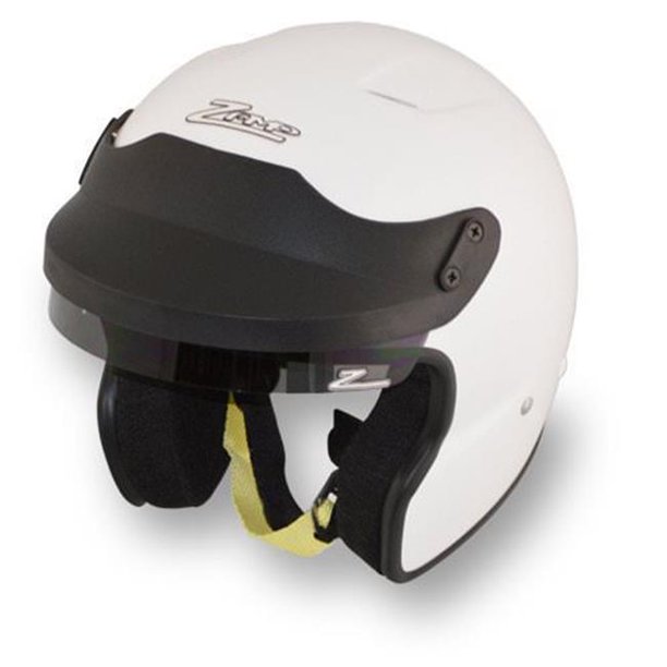 Zamp ZAMH752001M SA2015 JA-3 Open Face Helmet&44; Blanc - Moyen
