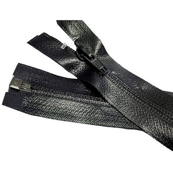 Water Repellent Zipper YKK #5 Water- Repellent Separating - 580 Black (1 Zipper/Pack) (36")