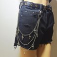 thumbnail image 1 of Punk Steet Keychains Chain Women Men Moon Star Rivets Skull Accessories Choice Rock Goth Pants Waist Belt Chain On Jeans Jewerly, 1 of 7