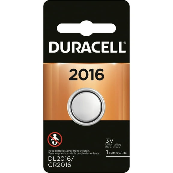 Duracell 3 Volt 2016 Lithium Coin Battery, 1 Count