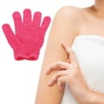 thumbnail image 2 of Exfoliating Bath Gloves Deep Cleansing Dual Texture Body Scrub Mitts for Dead Skin Removal Machine Washable with Hanging Loop for Shower Spa Massage and Dry Brushing for Women and Men, 2 of 4