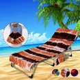 thumbnail image 3 of Bangcool Pool Towel Microfiber Soft Portable Beach Towel Beach Chair Cover with Pockets, 3 of 9