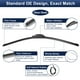 thumbnail image 4 of Reemplazo de hoja de limpiaparabrisas frontal de silicona de 2 piezas de 26"+16" para Ford Ranger 2021-2023 J / U Hook, 4 of 7