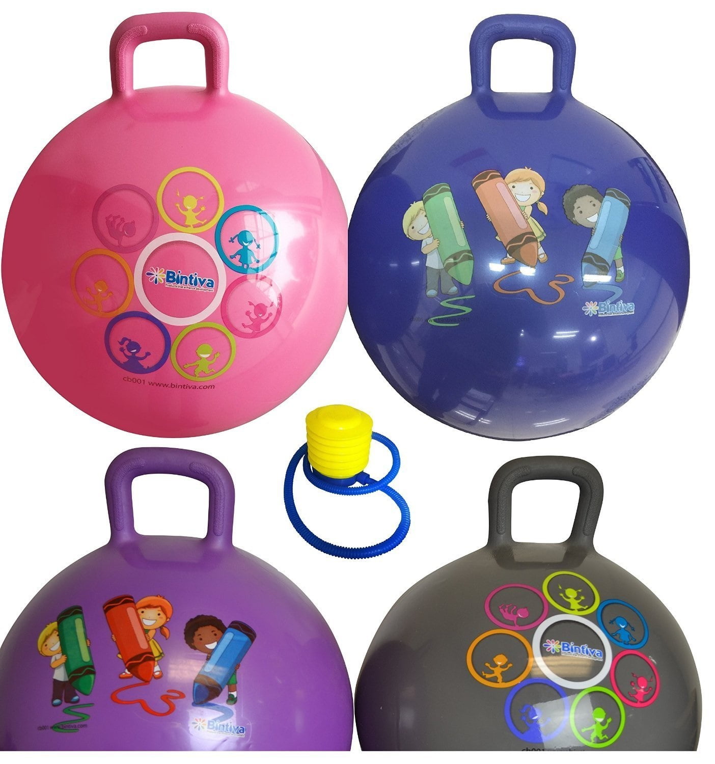hippity hop 45 cm including free foot pump, for children ages 36 space hopper, hop ball