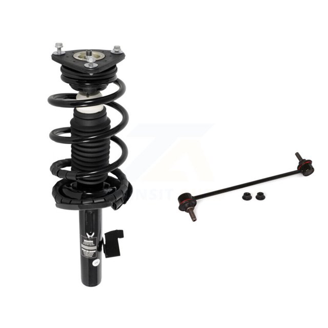 Transit Auto Front Right (Passenger Side) Complete Shock Assembly and TOR Link Kit for Car Mazda 3 Excludes MazdaSpeed Model KTT-100011