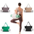 thumbnail image 4 of Bolsa para esterilla de yoga, bolso de lona, ​​equipo de entrenamiento al aire libre, estera de yoga de viaje, bolso de hombro, gris, 1 pieza ER, 4 of 4