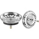 thumbnail image 1 of Set of 2 Kitchen Sink Stopper, 80mm Stainless Steel Kitchen Sink Drain, Anti-Blocking Kitchen Sink Filter Spit Sink Strainer Quick Drain, 1 of 5