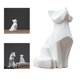 thumbnail image 5 of Escultura geométrica nórdica estatua rnamentos dormitorio de pequeña Sunnimix escultura de escritorio, 5 of 7