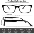thumbnail image 2 of BONCAMOR 5 Pack Reading Glasses Blue Light Blocking Men Women Spring Hinges Computer Readers Anti Glare Filter Eyeglasses, 2 of 2