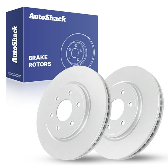 AutoShack Front Vented Coated Brake Rotors 2-PC Set Replacement for 2005-2025 Nissan Frontier 2005-2015 Nissan Xterra 2009-2012 Suzuki Equator ArmorStop 11.64" (295.6 mm)
