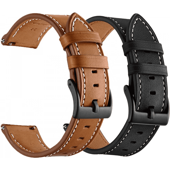 XIHAMA Leather Band Compatible Samsung Galaxy Watch 3 45mm Bands/Galaxy Watch 46mm Bands/Gear S3 Bands, 22mm Wristband Strap Women Men for Galaxy Watch 46mm/Gear S3 Frontier/Galaxy Watch 3 45mm
