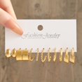thumbnail image 2 of Gorgeous Vintage Golden C-Shaped Earrings - Perfect for Birthday Parties or Gifts!, 2 of 5