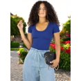 thumbnail image 4 of Player Mujer Texturizada Casual Stretch Blusa Dama Top, 4 of 5