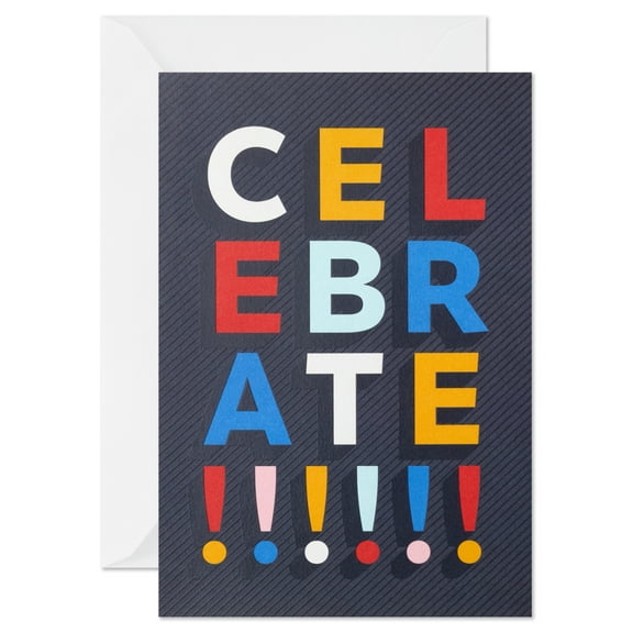 Hallmark Party Invitations, Celebrate with Exclams, 10 Ct.