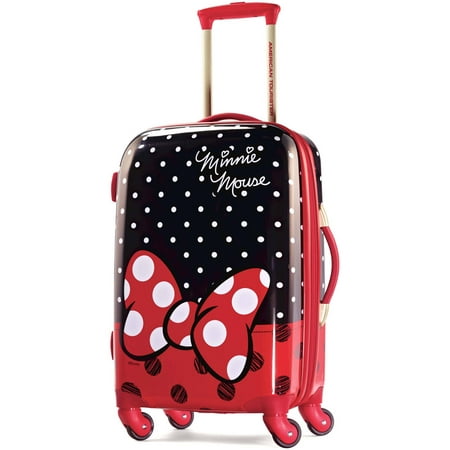 American Tourister Minnie Mouse Red Bow Hardside Carry On Spinner Suitcase