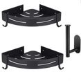 thumbnail image 1 of Estante de ducha sin taladrar con ganchos y portarrollos, Juego de 3 estantes de ducha de Accesorios de baño, Portachampú de ducha con gran capacidad de carga JM, 1 of 5