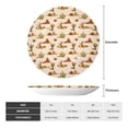 thumbnail image 2 of Wukai Tropical Desert Print Decorative Plate for Display,Bone China Decorative Plate, Ceramic Dinner Plate with Stand, Vertical Ceramic Plate-6in, 2 of 6