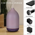 thumbnail image 4 of Essential Oil Diffusers, Aromatherapy Diffuser for Essential Oils, 100ml Ceramic Oil Diffusers for Large Room - 5 Timers, Warm Ambient Light, Auto-Off, 4 of 13
