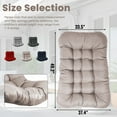 thumbnail image 6 of Geemuslly Egg Chair Cushion Replacement, 7.8 inchThickened Outdoor Hanging Chair Seat Pad , Waterproof Swing Basket Chair Cushion for Patio or Garden (Only Cushion), 6 of 8