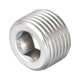 thumbnail image 1 of Enchufe de cabeza hexagonal - Conector de tubo de acero inoxidable, adaptador de tubo de rosca macho 3/8NPT, 1 of 3