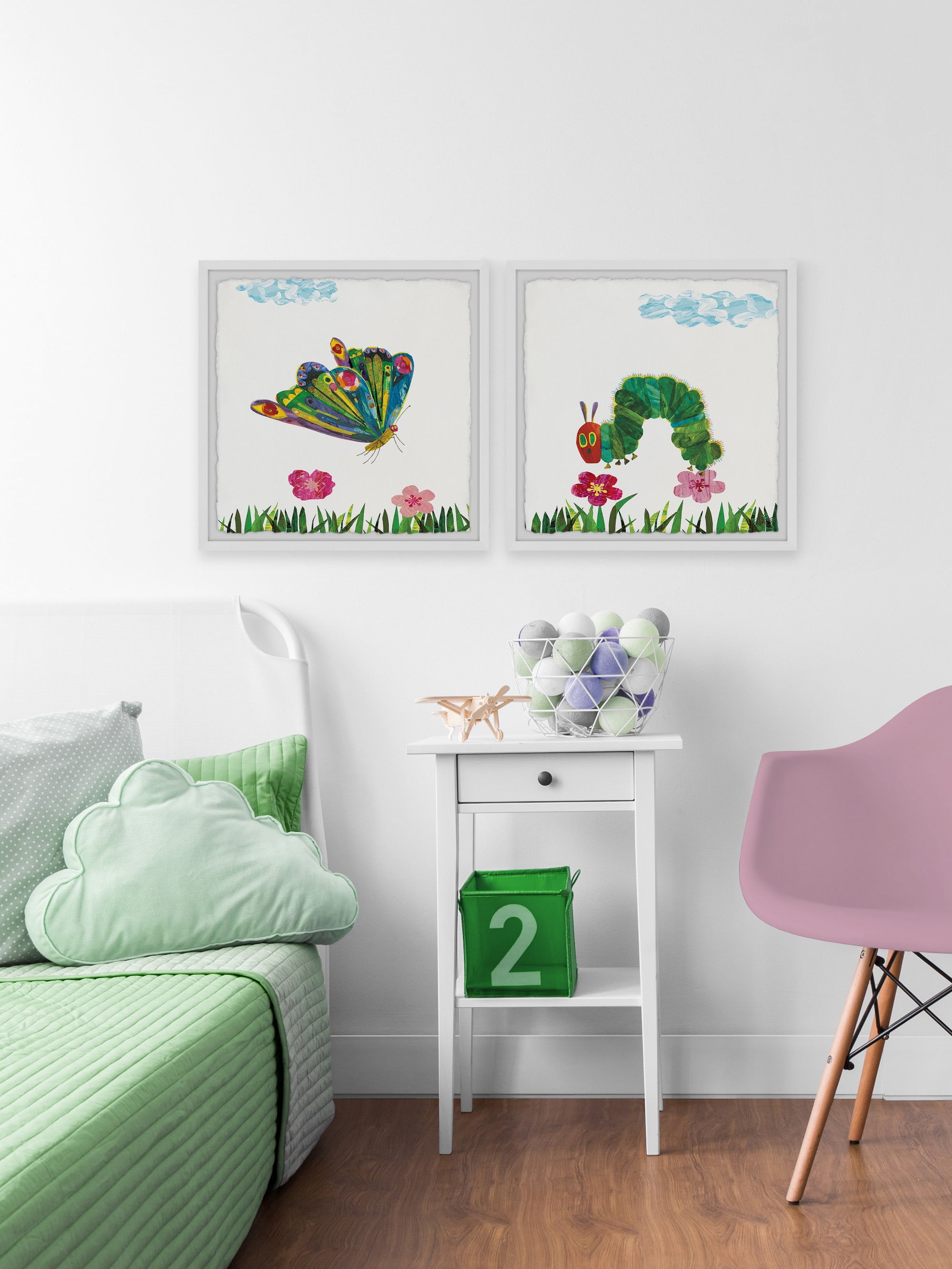 Marmont Hill Printed Insects Framed Art Prints, Set of 2