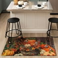 thumbnail image 6 of Fall Door Mat Outside,Pumpkin Watercolor Bird Welcome Mat for Front Door,Thanksgiving Autumn Indoor Outdoor Non-Slip Rugs,Fall Doormat for Farmhouse Home Porch Decorations 30" x 17", 6 of 6