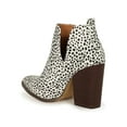 thumbnail image 3 of Side Split Pointy Toe Chunky Stacked Heel Bootie 20390, 3 of 6