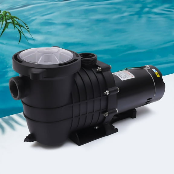 2HP 3450r/min Swimming Pool Pump, 118.8GPM lnground and Above Ground Pools Water Pump with Strainer Filter 1500W Pure Copper Motor, Filtration Systems and Circulation Systems