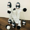 thumbnail image 5 of Cute Pom Poms Black Penguin String Lights Battery Powered Penguin Light Pompoms Fairy Lights for Halloween Christmas Bedroom Decor, 5 of 14