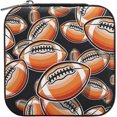 thumbnail image 2 of GZHJMY Travel Jewelry Box Rugby Balls PU Leather Mini Jewelry case Small Portable Jewelry Organizer Box(Black) for Necklace Bracelet Earrings Rings, 2 of 7