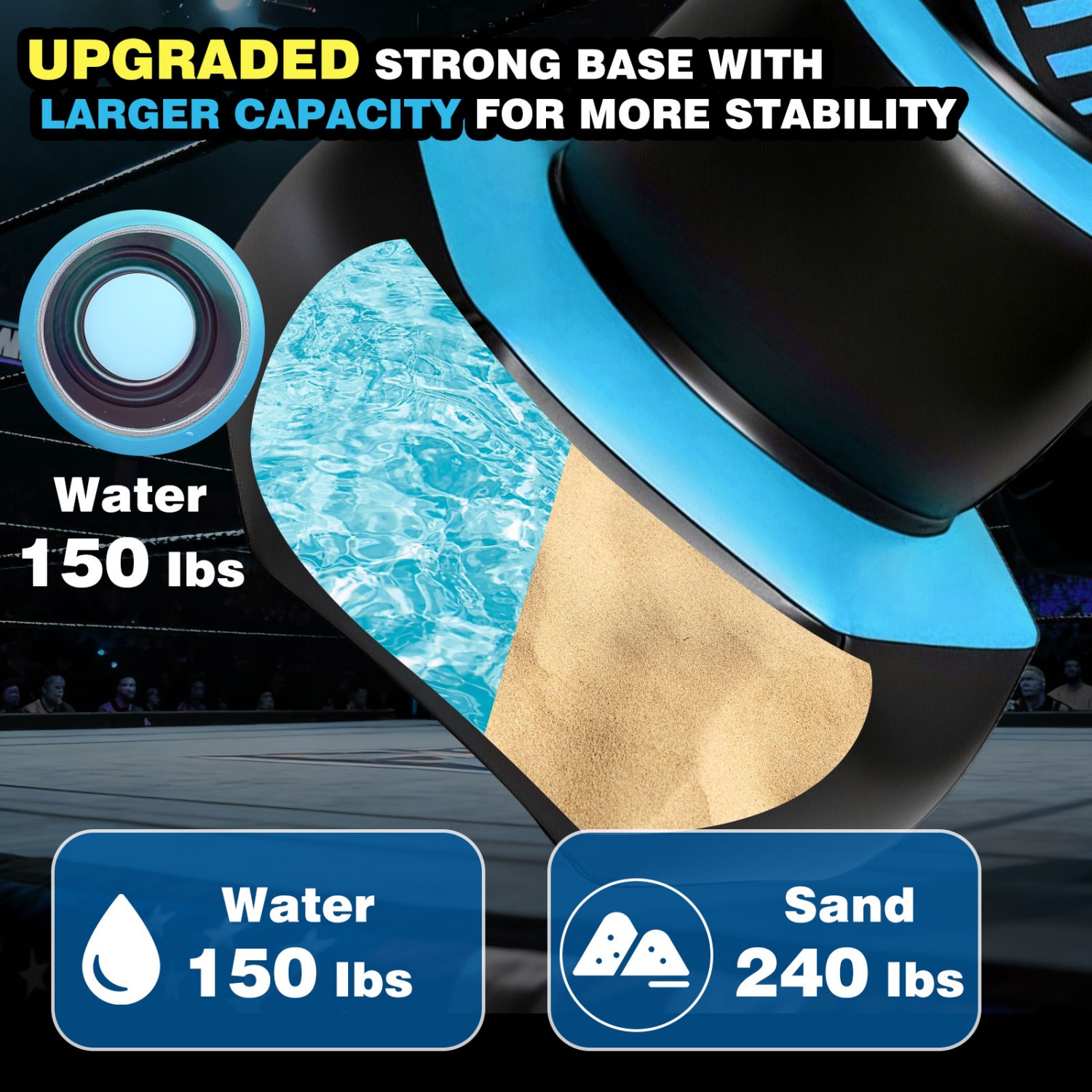 67inch Boxing Punching Bag Set for Adults Teens, Inflatable Boxing Freestanding with Gloves, Pump for Kids Children Youth Men Boxing Training Equipment MMA Fitness Home Gym, Blue
