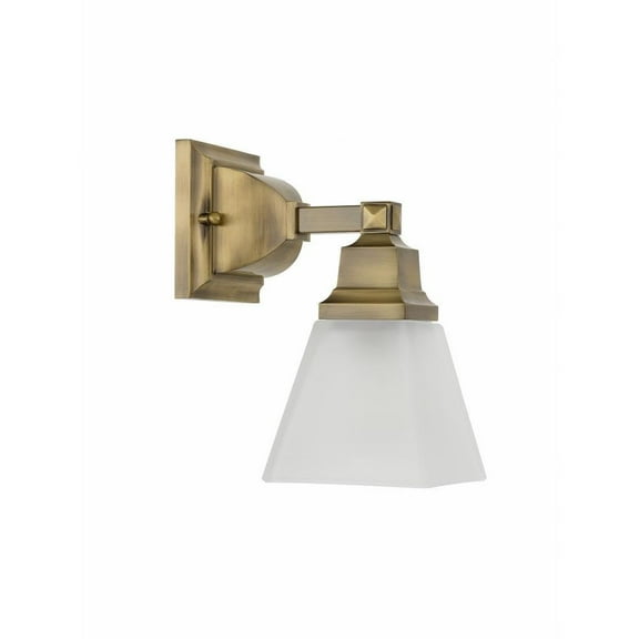 1 Light Bathroom Light in New Traditional Style 5 inches Wide By 9.5 inches High-Antique Brass Finish Bailey Street Home 218-Bel-1653387