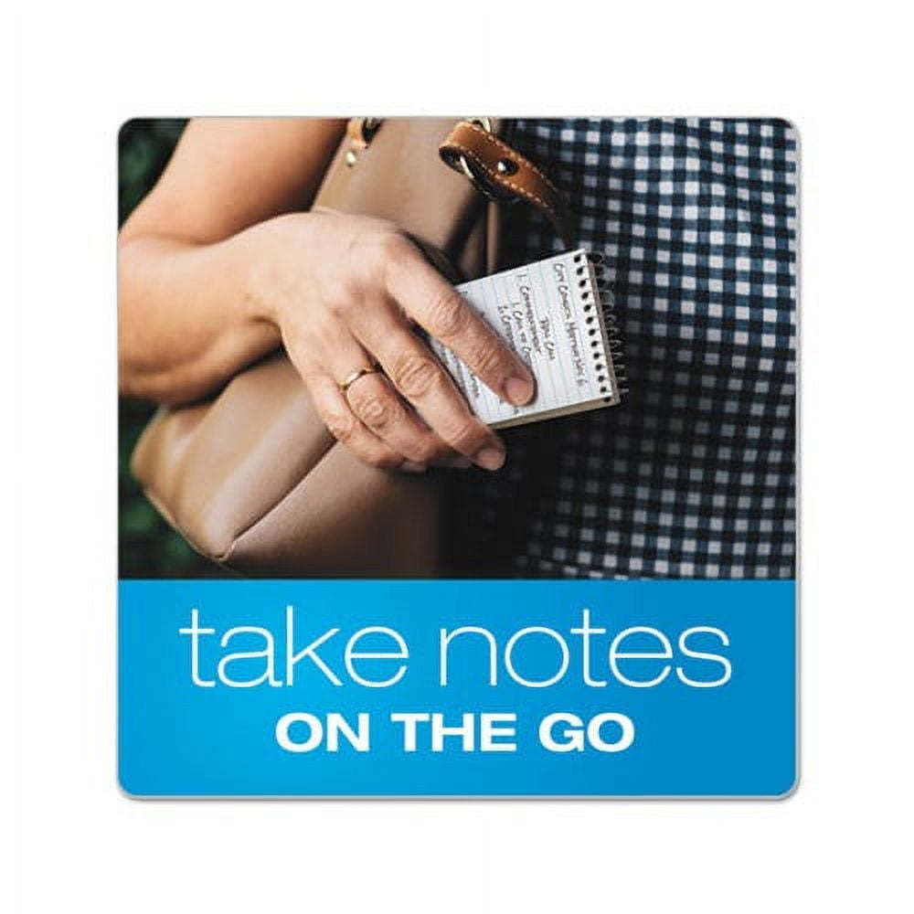 (4 pack) AMPAD/DIV. OF AMERCN PD&PPR Wirebound Pocket Memo Book Narrow 3 x 5 White 60 Sheets 3/Pack 45093