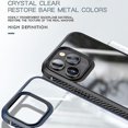 thumbnail image 4 of Funda protectora de TPU de fibra de carbono + PC transparente con cuatro esquinas y airbag a prueba de golpes para iPhone 13 serie MG, 4 of 5