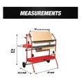 thumbnail image 2 of LAUCO Mobile 18" Multi-Roll Masking Paper Machine with Storage Trays, Masking Paper Machine, Automotive Masking Machine, Auto Body Masking Machine, Machine Shop Supply (1678), 2 of 6