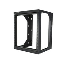 Networx 12U Swing Out Wall Mount Rack [301 Series, 18-28" Adjustable Depth, Flat-Packed]