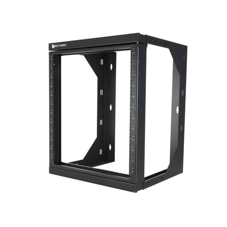 Networx 12U Swing Out Wall Mount Rack [301 Series, 18-28" Adjustable Depth, Flat-Packed]